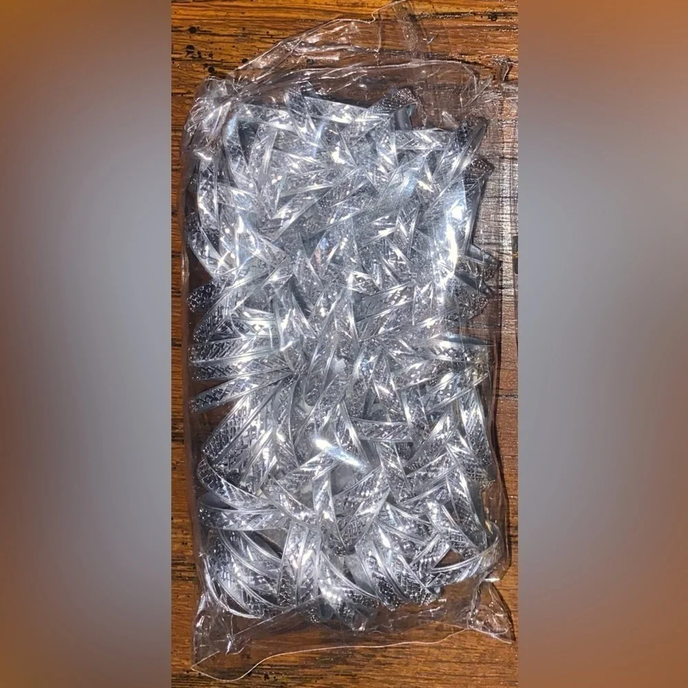NEW Fine Fashion Unisex Lightweight Aluminum 100 Piece Ring Lot (Silver/Silver)